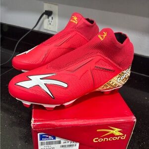 Kids Red Soccer Cleats